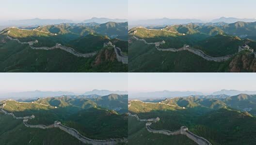 中国万里长城日出高清在线视频素材下载