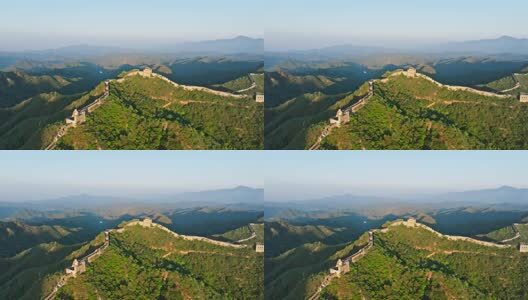 中国万里长城日出高清在线视频素材下载
