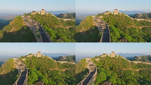 中国万里长城日出高清在线视频素材下载