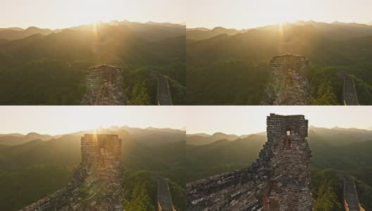 中国万里长城日出高清在线视频素材下载