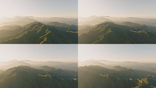 中国万里长城日出高清在线视频素材下载