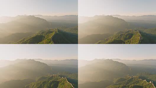 中国万里长城日出高清在线视频素材下载