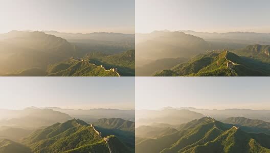 中国万里长城日出高清在线视频素材下载