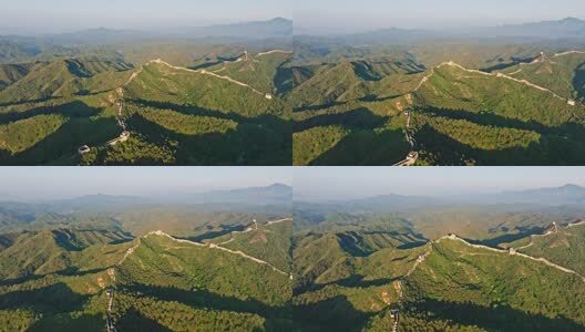 中国万里长城日出高清在线视频素材下载