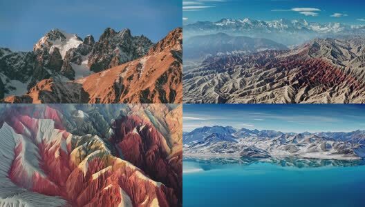 新疆风光延时合集之帕米尔高原多镜头高清在线视频素材下载