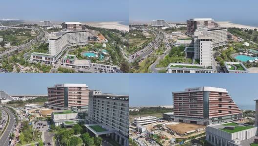 北海城市空镜航拍高清在线视频素材下载