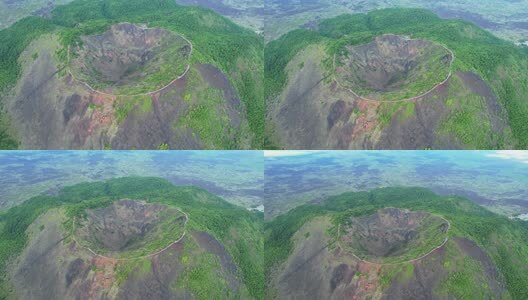 黑龙江五大连池火山群航拍高清在线视频素材下载