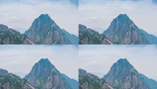 黄山天都峰延时摄影风光高清在线视频素材下载