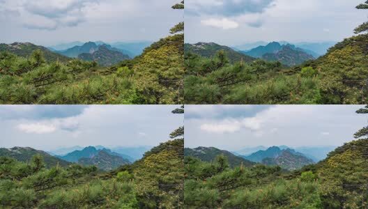 安徽黄山风景区延时摄影风光高清在线视频素材下载