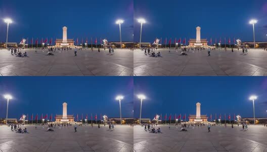 北京天安门广场人民英雄纪念碑移动延时高清在线视频素材下载