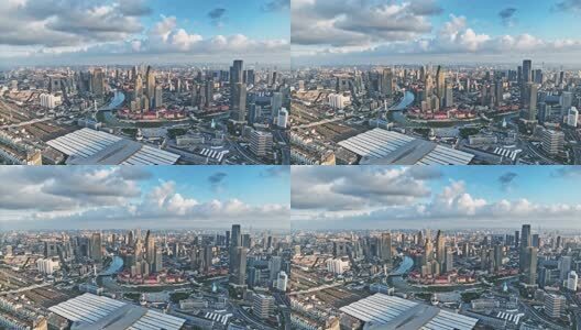 天津城市风光航拍空镜高清在线视频素材下载