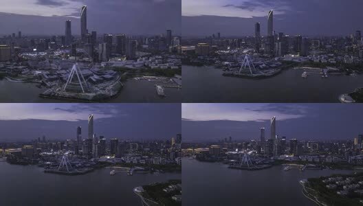 苏州园区延时航拍高清在线视频素材下载