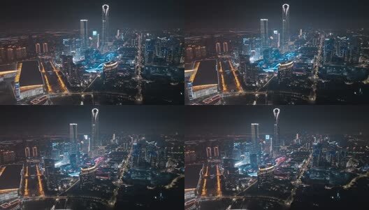 苏州园区延时航拍高清在线视频素材下载