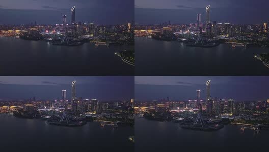 苏州园区延时航拍高清在线视频素材下载