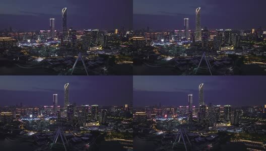 苏州园区延时航拍高清在线视频素材下载