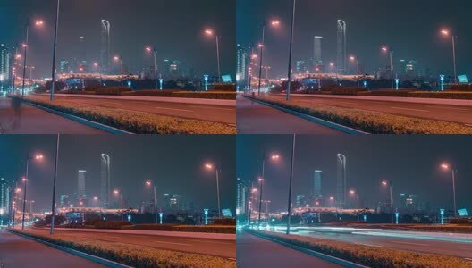 苏州园区延时航拍高清在线视频素材下载