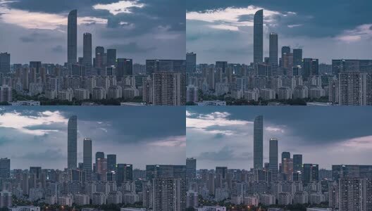 苏州园区延时航拍高清在线视频素材下载