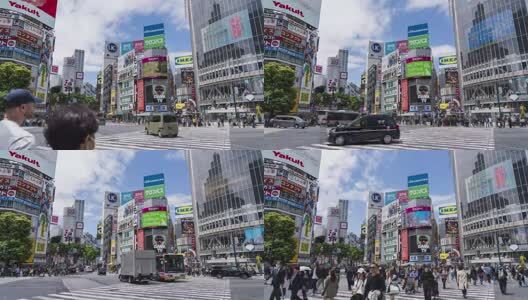 日本东京涩谷街头8K延时素材高清在线视频素材下载