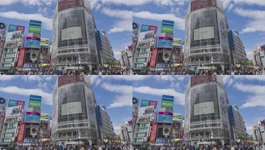 日本涩谷街头8K延时素材高清在线视频素材下载