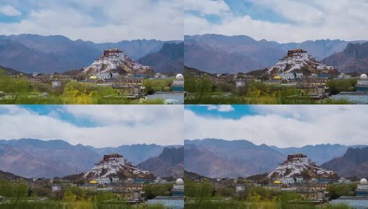 拉萨布达拉宫延时视频高清在线视频素材下载