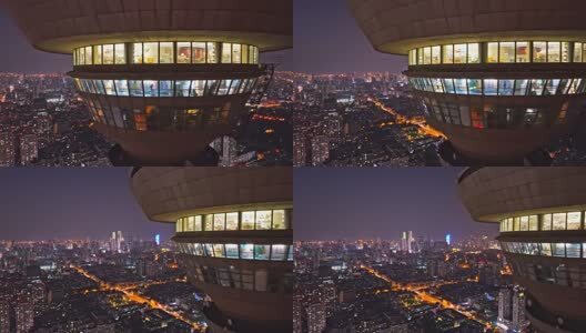 天津夜景航拍空镜高清在线视频素材下载