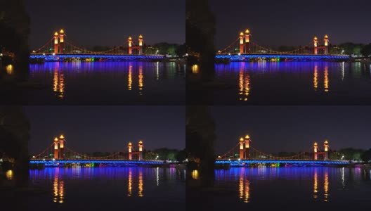 广西桂林虹桥夜景高清在线视频素材下载
