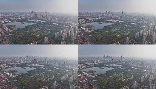 天津水上公园航拍高清在线视频素材下载