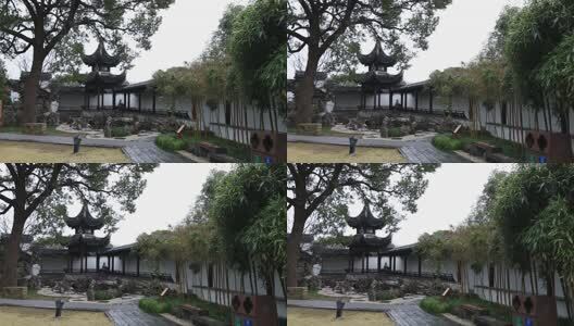 苏州香雪海司徒庙典雅古建筑自然风光高清在线视频素材下载