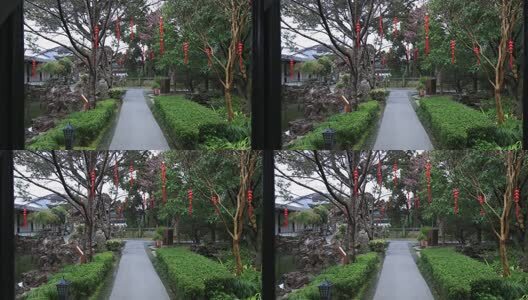 苏州香雪海司徒庙典雅古建筑自然风光高清在线视频素材下载