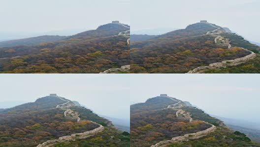 长城秋季景色高清在线视频素材下载