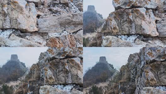 长城秋季景色高清在线视频素材下载