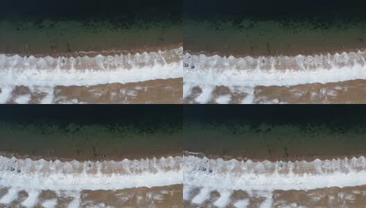 大连星海湾雪后航拍高清在线视频素材下载