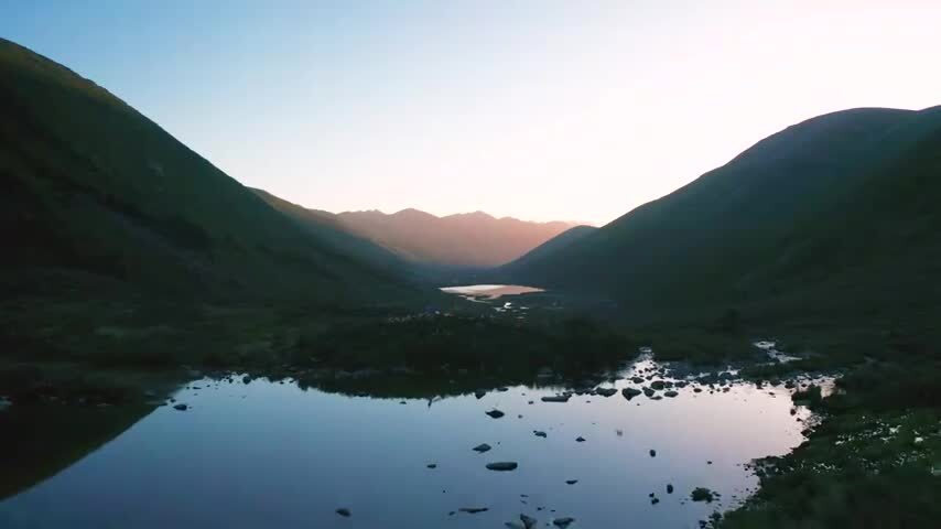 四川松潘羊拱海航拍