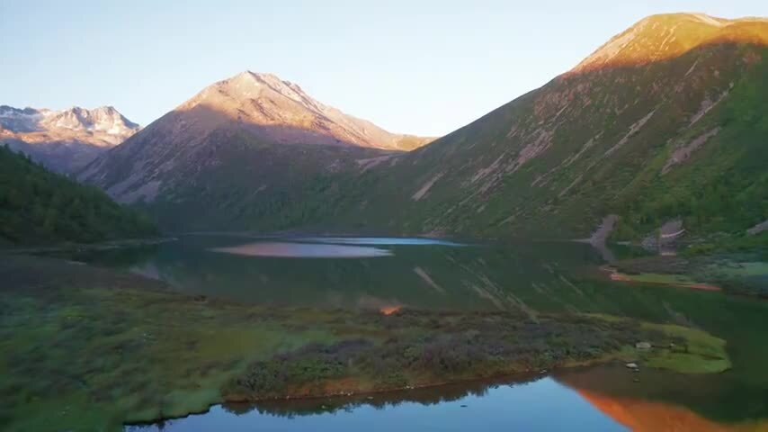 四川松潘羊拱海航拍