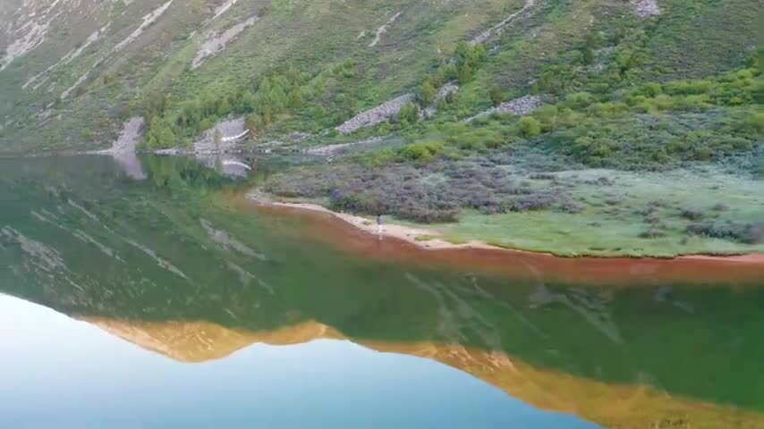 四川松潘羊拱海航拍
