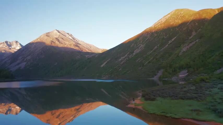 四川松潘羊拱海航拍
