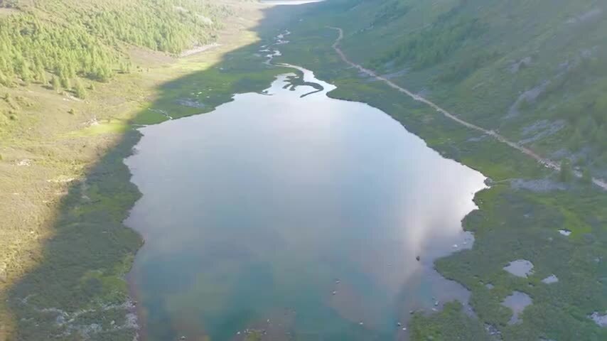 四川松潘羊拱海航拍