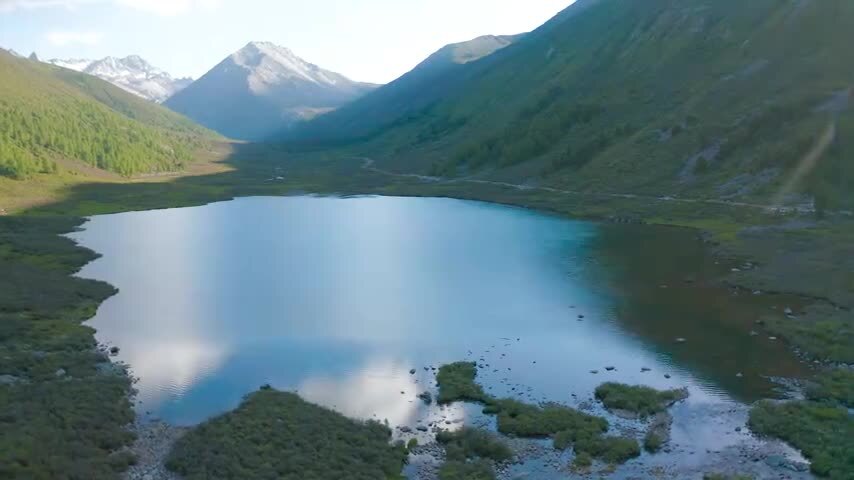 四川松潘羊拱海航拍