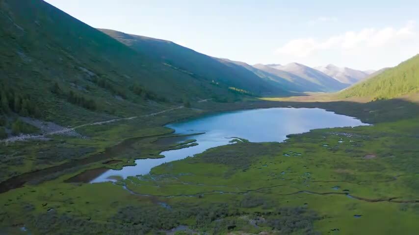 四川松潘羊拱海航拍