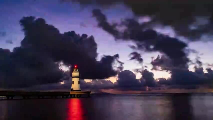 珠海爱情邮局日出