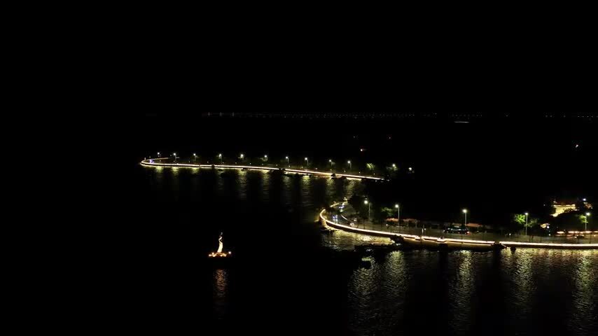 珠海浪漫情侣路夜景