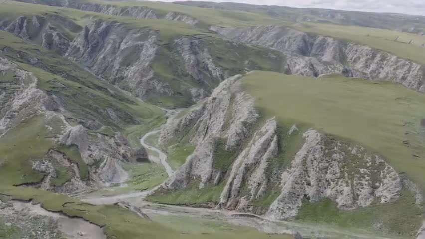 青海山脉高原草原
