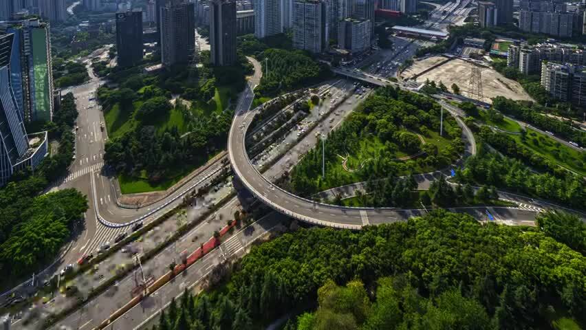 重庆城市风光立交桥