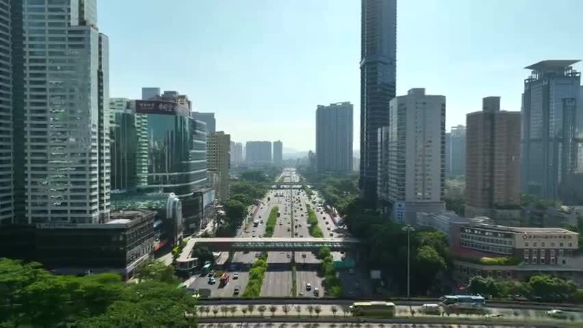 福田区滨河大道航拍