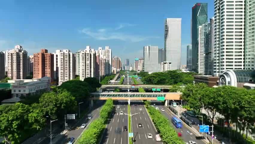 福田区滨河大道航拍