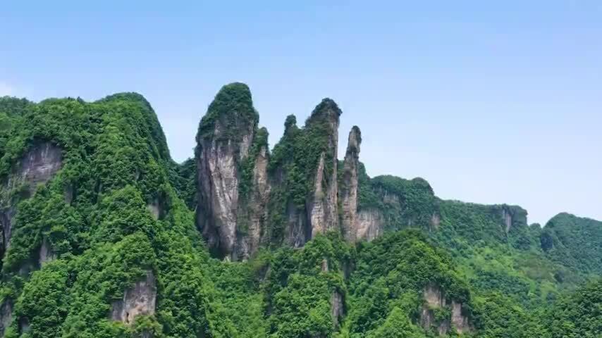 张家界慈利县五指山航拍