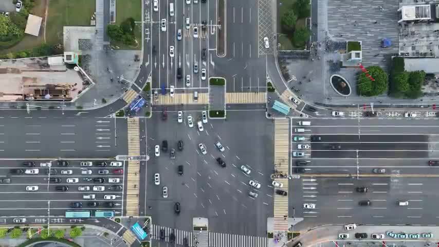 广东省东莞市城市风光航拍