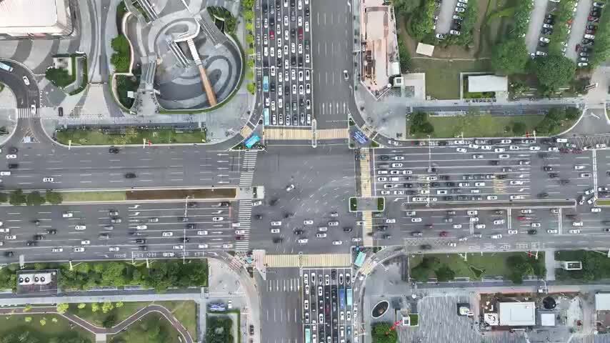 广东省东莞市城市风光航拍