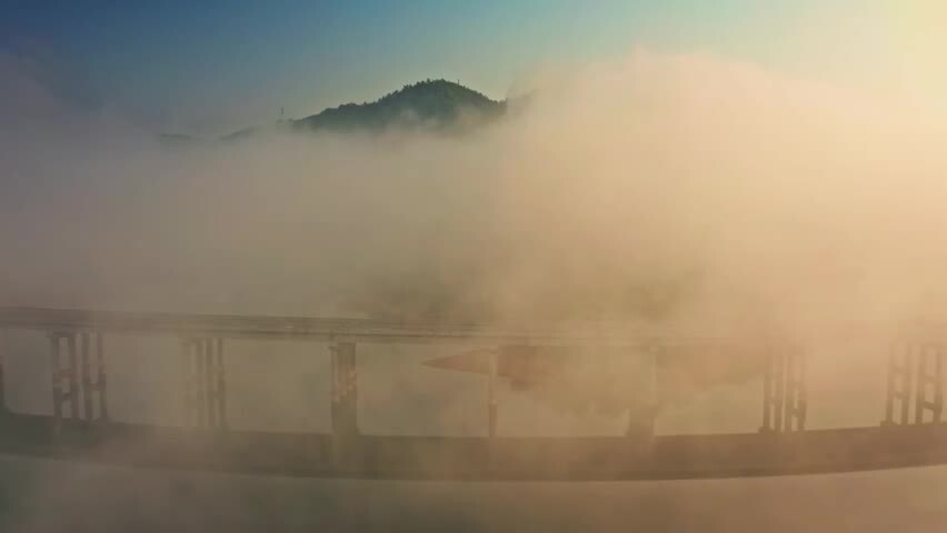 九江庐山西海水上公路云海