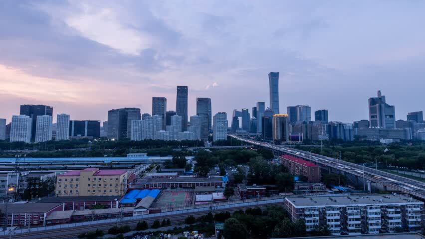 北京CBD国贸核心区延时